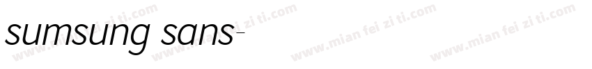 sumsung sans字体转换